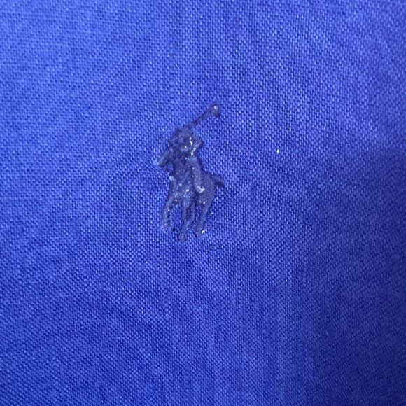 Ralph Lauren Classic Fit Royal Blue Button Down Dress Shirt Size XL - Picture 4 of 6